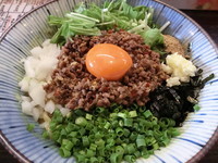 「台湾カレーまぜそば（780円）＋チーズ（100円）」@麺屋 はなび 高畑本店の写真