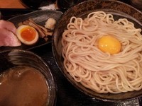 「限定釜玉つけ麺　850円」@麺や 天啓の写真