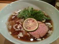 「鴨そば(手もみ麺)￥880」@紫 くろ㐂の写真