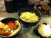 「極辛BLACKつけ麺ミックス(5辛)」@極辛BLACKつけ麺 七代目けいすけの写真