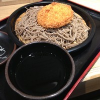 「ハムカツせいろ（￥400）」@よもだそば 銀座店の写真