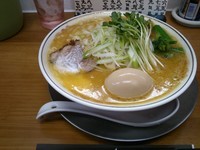 「味玉こってりラーメン　850円　麺大盛り100円」@ラーメン専科 竹末食堂の写真