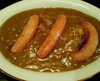 「ライスカレー＋ウィンナー（１００円）＝６００円」@白カレーの店 1/f  ゆらぎの写真