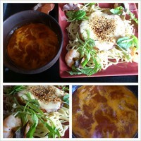 「【期間限定】海老トマトつけ麺（麺少なめ）７５０円」@和風らーめん 凪の写真