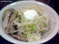 「油そば醤油(きざみ豚・温玉付き) 全部増し(800円)」@ちばからの写真