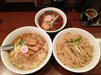 「特製つけめん（大盛）・中華そば（大盛）」@つけめんTETSU 千駄木本店の写真