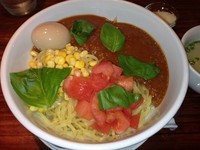 「海老トマット500円+大盛100円+味玉80円」@EBISOBAT TOKYOの写真