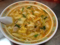 「スタミナラーメン小　６８０円＋スパムニギリ２００円」@天理スタミナラーメン 本通り店の写真