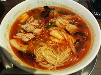 「薬膳火鍋ラーメン天紅（期間限定）」@らあめん花月嵐 両国駅前店の写真