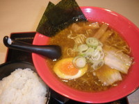 「カレー中華そば（７８０円）ライス（１００円）」@麺屋ここいち 元祖尾張中華そば 秋葉原店の写真