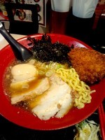 「生姜中華そばコシヒカリ太麺830円＋タレカツ180円」@麺屋ここいち 元祖尾張中華そば 秋葉原店の写真