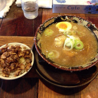 「ラーメン+チャーシュー飯（650+200円）」@らーめん 平太周 味庵の写真