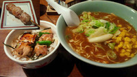 「味噌ラーメン（セット）【冬季限定】1,000円」@むろまち鳥やの写真