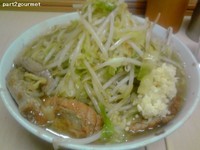 「小ラーメン・ニンニク(650円)」@ラーメン二郎 京成大久保店の写真