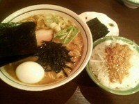 「満腹満足コース①番人気(濃口)1000円」@ら～めん のとやま 長後本店の写真