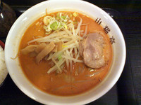 「やまねこ味噌(650円)・ライス+のり(100円)」@らーめん山猫亭の写真