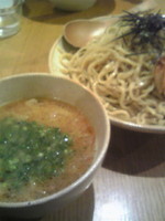 「つけ麺+大盛り」@鶏ポタラーメン THANK 大門店の写真