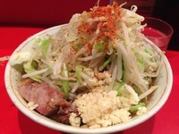 「らーめん６００円（ニンニク・カラメ）」@ラーメン二郎 府中店の写真