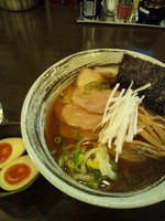 「特製秋刀魚そば 1000円」@つけそば 麺彩房 五反田店の写真