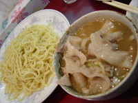 「特製肉汁そば（太麺冷盛）」@喜久の写真