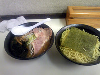 「ねぎつけ麺　大」@◯つばき食堂の写真