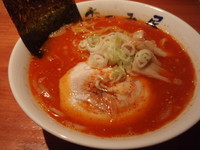 「みそ麻棘麺(850円)大盛(120円)小ライス(100円)」@らーめん むつみ屋 新川通り店の写真