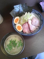 「濃厚魚介豚骨つけ麺（特製・中盛）700円一番乗りｻｰﾋﾞｽ」@麺処 さとうの写真