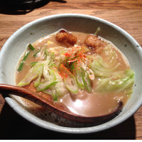 「もつそば」@和醸良麺 すがりの写真