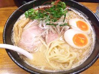 「【限定】特製ずわい蟹味噌そば￥1100」@中華そば田家 ふくふくの写真