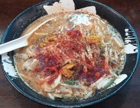 「限定スパイシー赤味噌らーめん（こってり）」@北海豚骨麺屋 銀鈴の写真