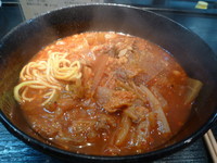 「牛すじチゲラーメン」@草津亭の写真