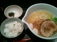 「銀笹塩ラーメン￥800+半鯛飯￥150」@麺処 銀笹の写真