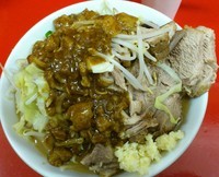 「小ブタラーメン + カレー」@ラーメン 学の写真