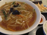 「もやしラーメン定食」@謝謝ラーメンの写真