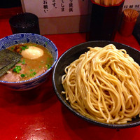 「二代目つけ麺 特盛り、特製トッピング」@二代目狼煙 本店 葉隠製麺の写真