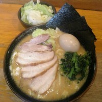 「限定SP(とき卵味噌ラーメン)＋キャベツ」@ラーメン 大山家の写真