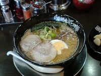 「ニンニクげんこつらーめん 620円　　無料ニンニク」@らあめん花月嵐 武蔵新田店の写真