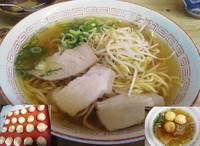 「中華そば￥450+特上玉子焼き￥600」@泉屋の写真