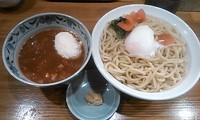 「トマトとチーズのつけ麺(大・あつもり)￥780＋温玉￥50」@麺屋 蕃茄の写真