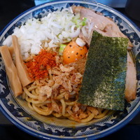 「カレーまぜそば　特盛＋半肉増し　900＋150＝1050円」@狼煙 〜NOROSHI〜の写真