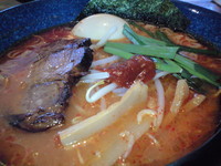 「紅魂（1紅）＋味玉（￥850＋￥100）」@麺魂 花畑本店の写真