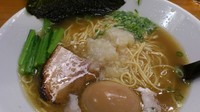 「九十九里特上煮干と錦爽鶏のラーメン＋味玉（￥７５０＋１００）」@三代目麺処 「まるは」極 船橋店の写真