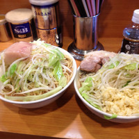 「プチ二郎ニンニク増し」@ラーメン二郎 八王子野猿街道店2の写真