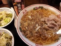 「油かすそば　大盛　かす増　1100円」@宮崎郷土料理 どぎゃんの写真