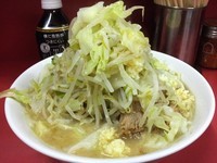 「ラーメン豚入り ￥750 ヤサイ ニンニク」@ラーメン二郎 ひばりヶ丘駅前店の写真