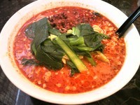 「坦々麺＋半ライス、杏仁豆腐」@麺飯食堂 龍の写真