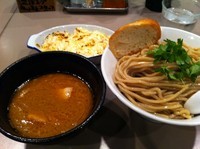 「【二周年記念限定】伊勢海老つけ麺(大盛り)＋焼きチーズ飯」@つけ麺 五ノ神製作所の写真