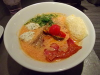 「赤旨ＳＯＹトマトソバ（限定）」@ソラノイロ ARTISAN NOODLESの写真