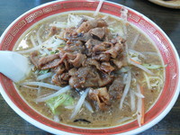 「肉味噌ラーメン（大盛り）」@支那家 味しろの写真