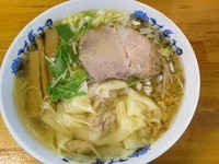 「塩ワンタンメン（大盛）￥800円（＋100円）」@支那そば一麺 豊里店の写真